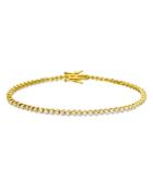 Zoe Lev 14k Yellow Gold Diamond Tennis Bracelet