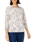 Foxcroft Ruben Cotton Floral Print Shirt