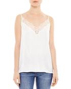 Sandro Ace Lace-trimmed Camisole Top