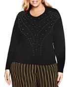 City Chic Plus Bead Embellished Sweater
