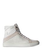 Zadig & Voltaire Women's High Flash Keith Lace Up Sneakers