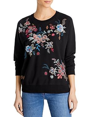 Johnny Was Denali Floral Embroidered Sweatshirt