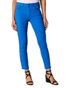 Karen Millen Cropped Skinny Jeans In Blue