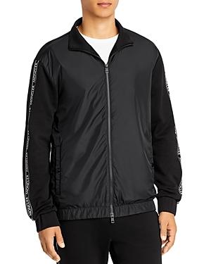 Moncler Woven Front Knit Cardigan