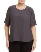 Eileen Fisher Plus Short-sleeve Boxy Top
