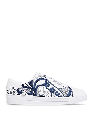 Ted Baker Women's Wfk-kemmii-embroidered Retro Swirl Sneakers