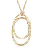 David Yurman Continuance Pendant Necklace In 18k Gold