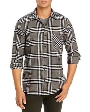 Boss Riou Snap Plaid Long Sleeve Shirt