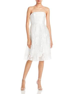 Amsale Strapless Cocktail Dress