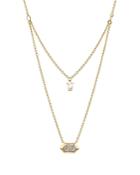 Nadri Venice Multi-row Pendant Necklace In 18k Gold-plated Sterling Silver, 16-18