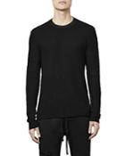 Thom/krom Ribbed Slim Fit Crewneck Sweater