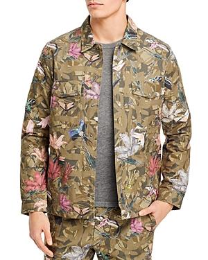 Hugo Enalu Cotton Floral Print Regular Fit Button Down Shirt