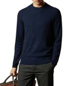 Ted Baker Seer Waffle-stitch Crewneck Sweater