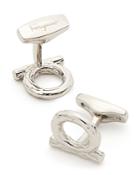 Salvatore Ferragamo Silver Gancio Cufflinks