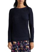Ralph Lauren Linen Blend Dropstitched Sweater
