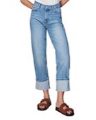 Whistles Authentic Alba Turn Up Jeans In Denim
