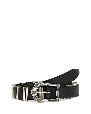 The Kooples Men's Western Buckle Leather Belt
