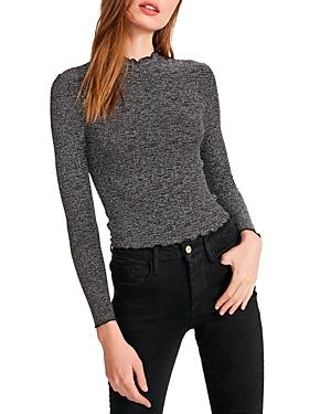 Bb Dakota X Steve Madden Hit Different Metallic Knit Top