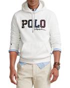 Polo Ralph Lauren Striped-logo Fleece Hoodie