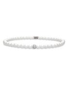 Roberto Demeglio 18k White Gold & White Ceramic Bracelet With Diamonds