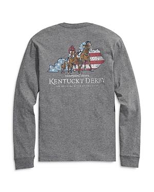 Vineyard Vines Kentucky Derby Winner Circle Whale Long Sleeve Pocket Tee