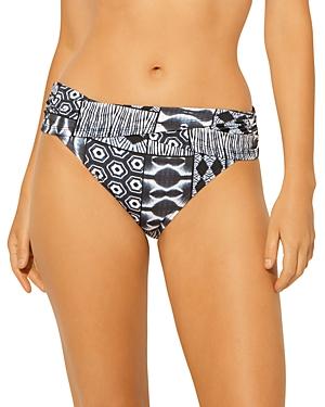 Bleu By Rod Beattie Printed Sarong Bikini Bottom