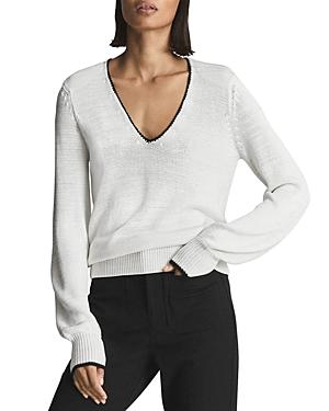 Reiss Talia Contrast Trim Sweater
