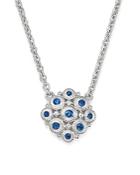 Judith Ripka Sterling Silver La Petite Snowflake Pendant Necklace With Sapphire, 17