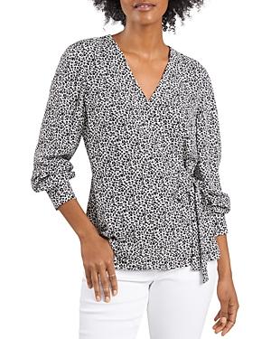 Vince Camuto Ditsy Floral Side Tie Top