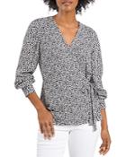 Vince Camuto Ditsy Floral Side Tie Top