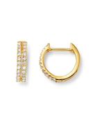 Moon & Meadow Diamond Huggie Hoop Earrings In 14k Yellow Gold, 0.23 Ct. T.w. - 100% Exclusive