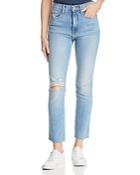 Frame Le Sylvie Raw-edge Straight-leg Jeans In Overdrive