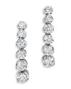Bloomingdale's Diamond Graduated Drop Earrings In 14k White Gold, 1.5 Ct. T.w. - 100% Exclusive