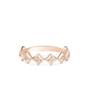De Beers Forevermark Icon Band With Diamond Accents In 18k Rose Gold