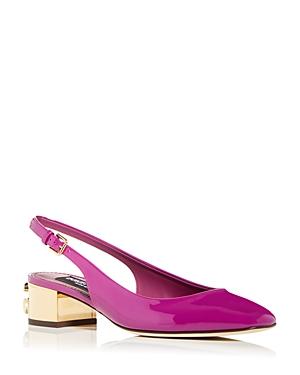 Dolce & Gabbana Women's Block Heel Slingback Pumps
