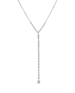Meira T 14k White Gold Diamond Mini Cluster Lariat Necklace, 18