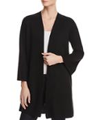 Eileen Fisher Waffle-knit Open-front Cardigan