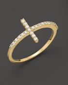 Meira T Yellow Gold Cross Ring