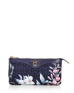 Salvatore Ferragamo Davis Floral Cosmetics Bag