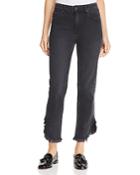 Paige Hoxton Straight Ankle Jeans In Moonlight Fog