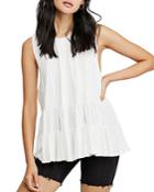 Free People Right On Time Tiered-hem Tunic