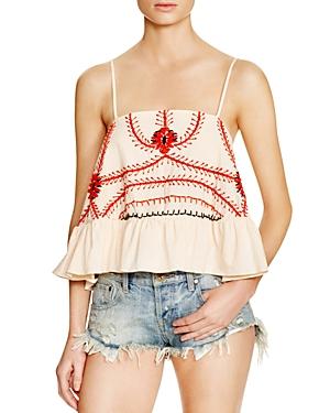 Piper Sumatra Embroidered Swing Top