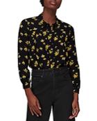 Whistles Falling Floral Pleated Blouse
