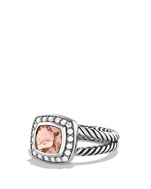 David Yurman Petite Albion Ring With Morganite & Diamonds