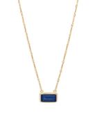 Anna Beck Sapphire Bar Pendant Necklace In 18k Gold-plated Sterling Silver, 16