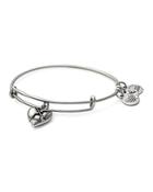 Alex And Ani Cupid's Heart Charm Expandable Wire Bangle