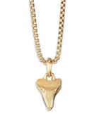 David Yurman Men's 18k Yellow Gold Shark's Tooth Amulet