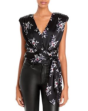 Cinq A Sept Brenna Silk Tie Hem Top