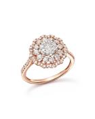 Diamond Flower Burst Statement Ring In 14k Rose Gold, 1.0 Ct. T.w. - 100% Exclusive