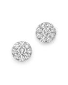 Bloomingdale's Diamond Circle Medium Stud Earrings In 14k White Gold, 1.5 Ct. T.w. - 100% Exclusive